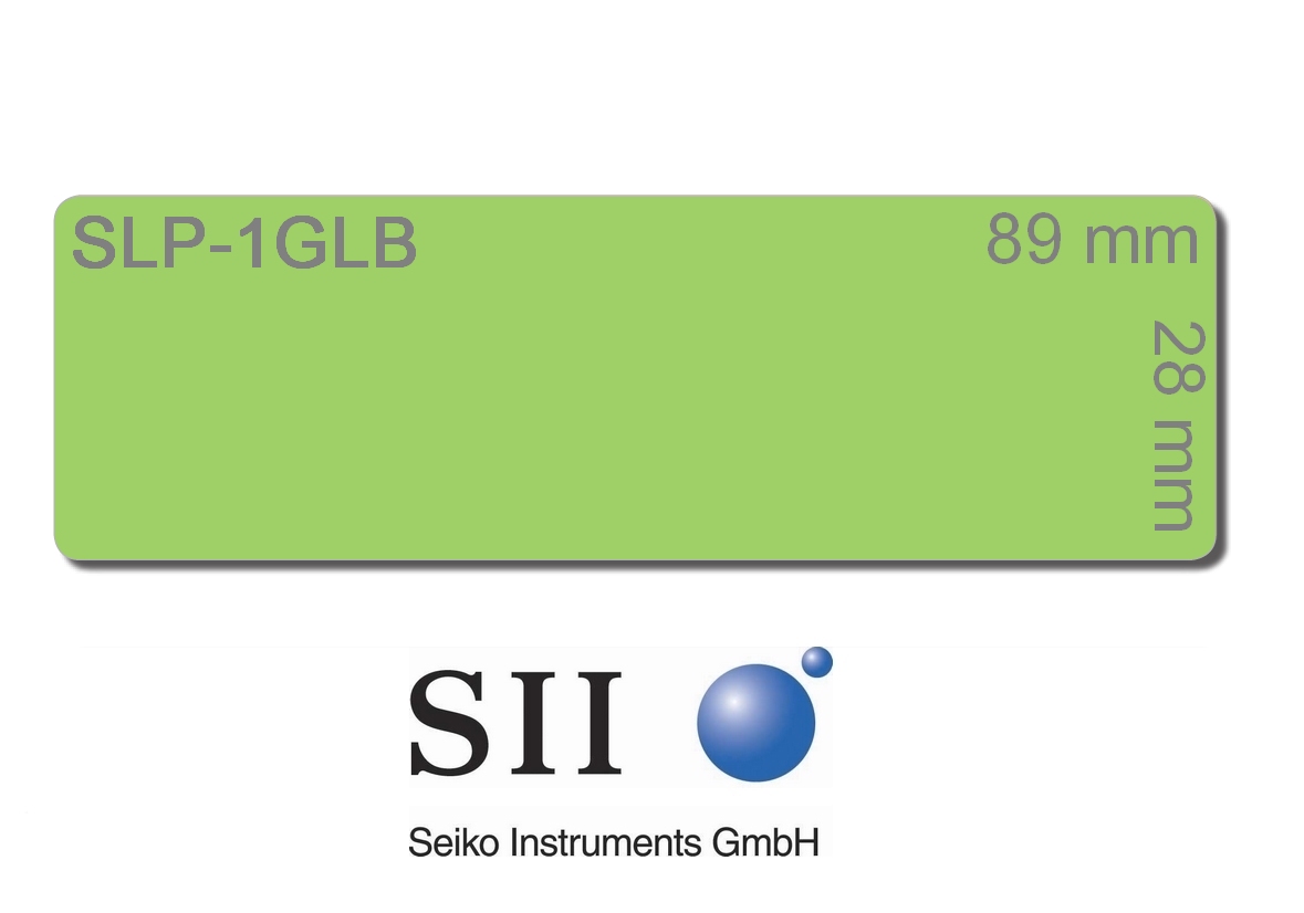 Seiko SLP-1GLB Grüne Adressetiketten