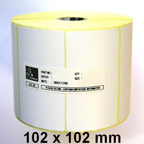 102 x 102mm Thermotransfer Etiketten-0