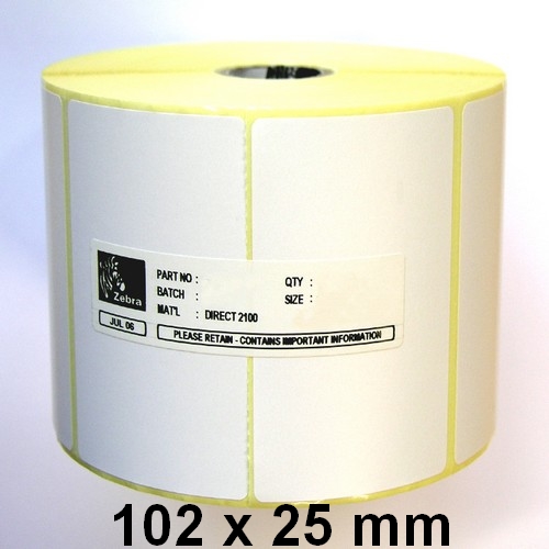 102 x 25 mm Thermotransfer Etiketten-0