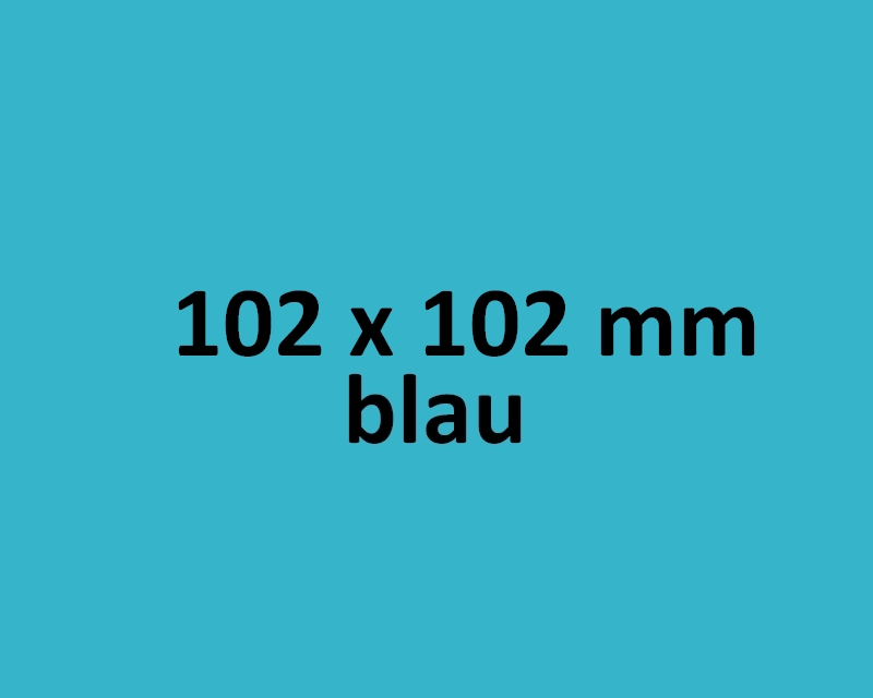 102 x102 mm Therm 1.500 Etiketten, blau / 76er Kern-0