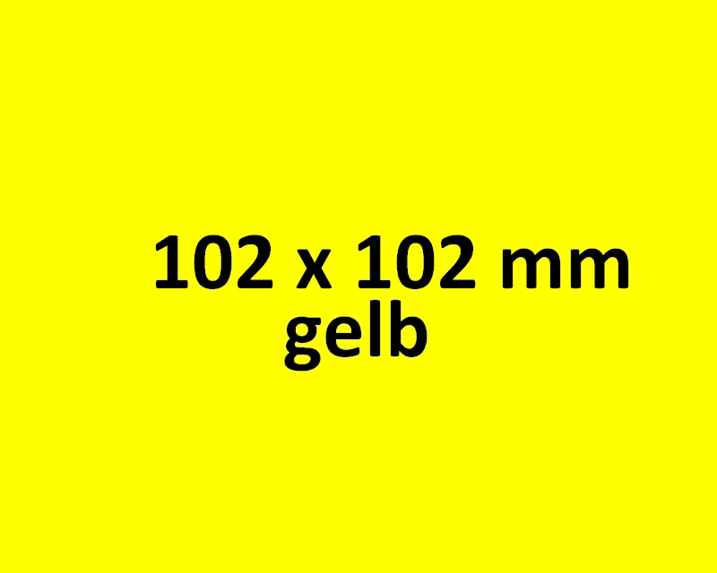 102 x102 mm Thermo 1.500 Etiketten, gelb/ 76er Kern-0