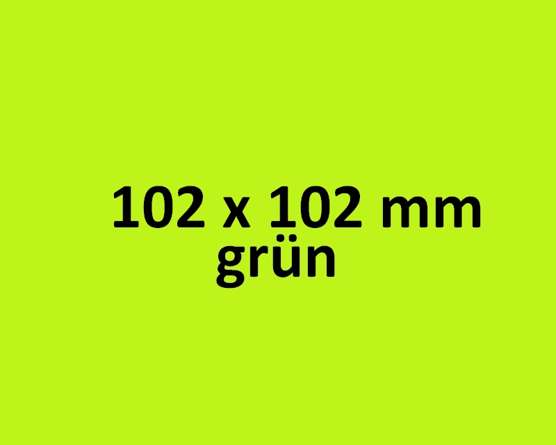 102 x102 mm Thermo 1.500 Etiketten, grün / 76er Kern-0