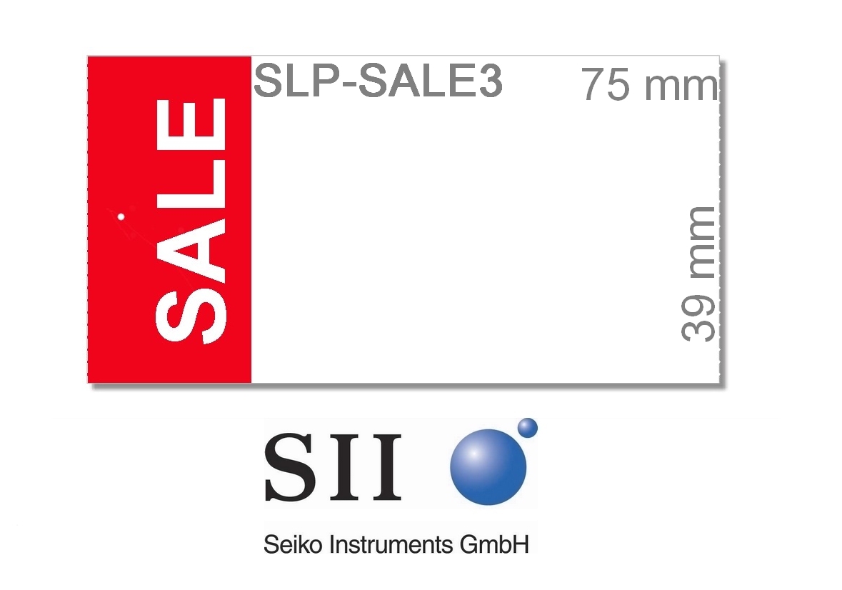 Seiko SLP-SALE3 Anhänger mit Vordruck und Lochstanzung