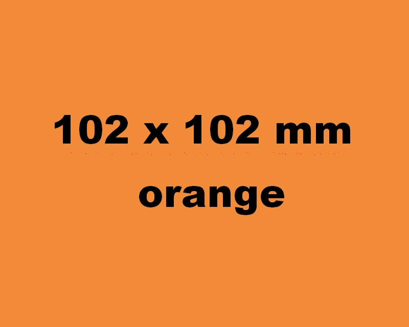 102 x102 mm Thermo 700 Etiketten, orange/ 76er Kern-0